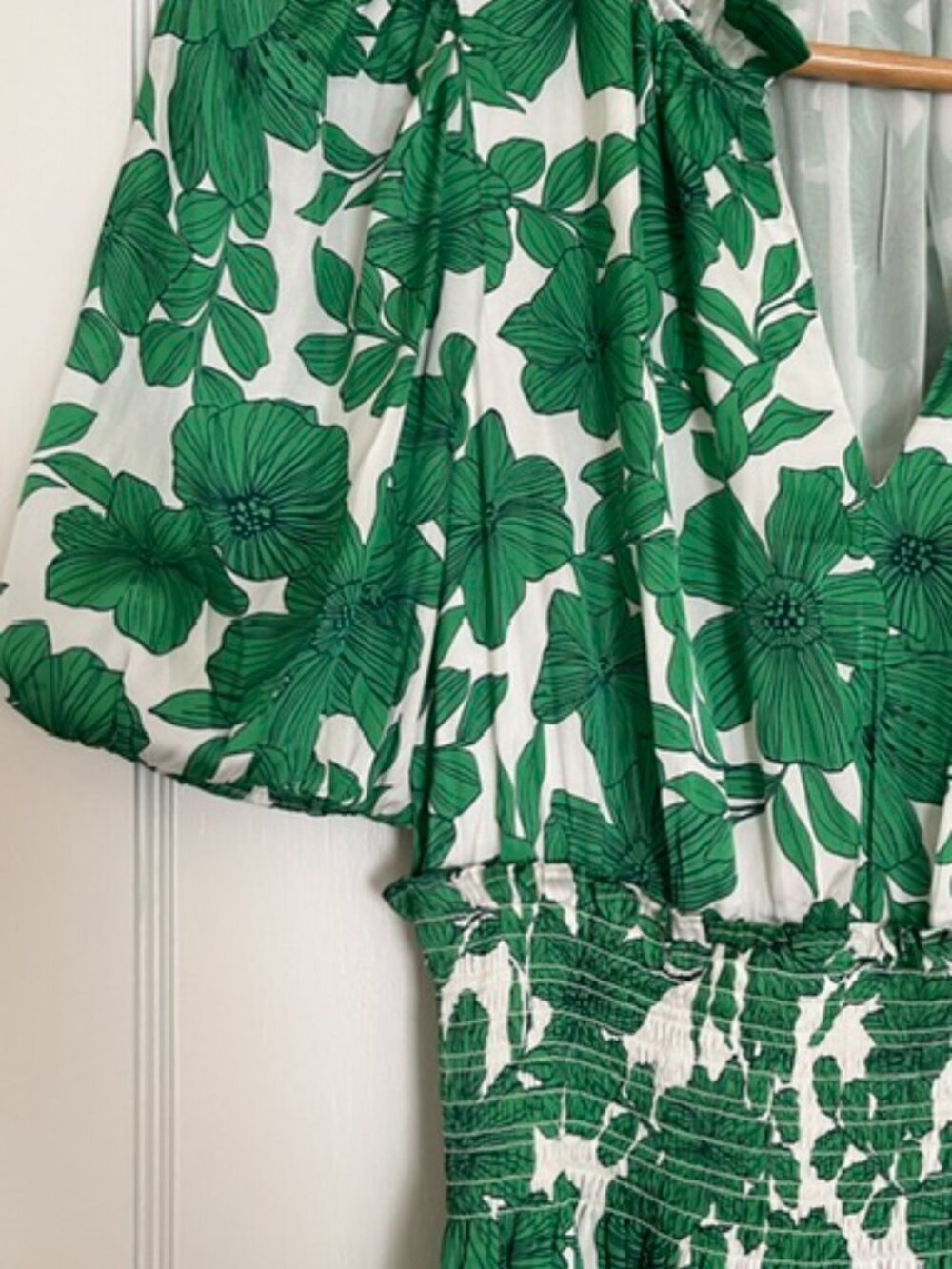 J. Crew Smocked-waist Dress in Greenhouse Floral Print | Size XS - Picture 7 of 12